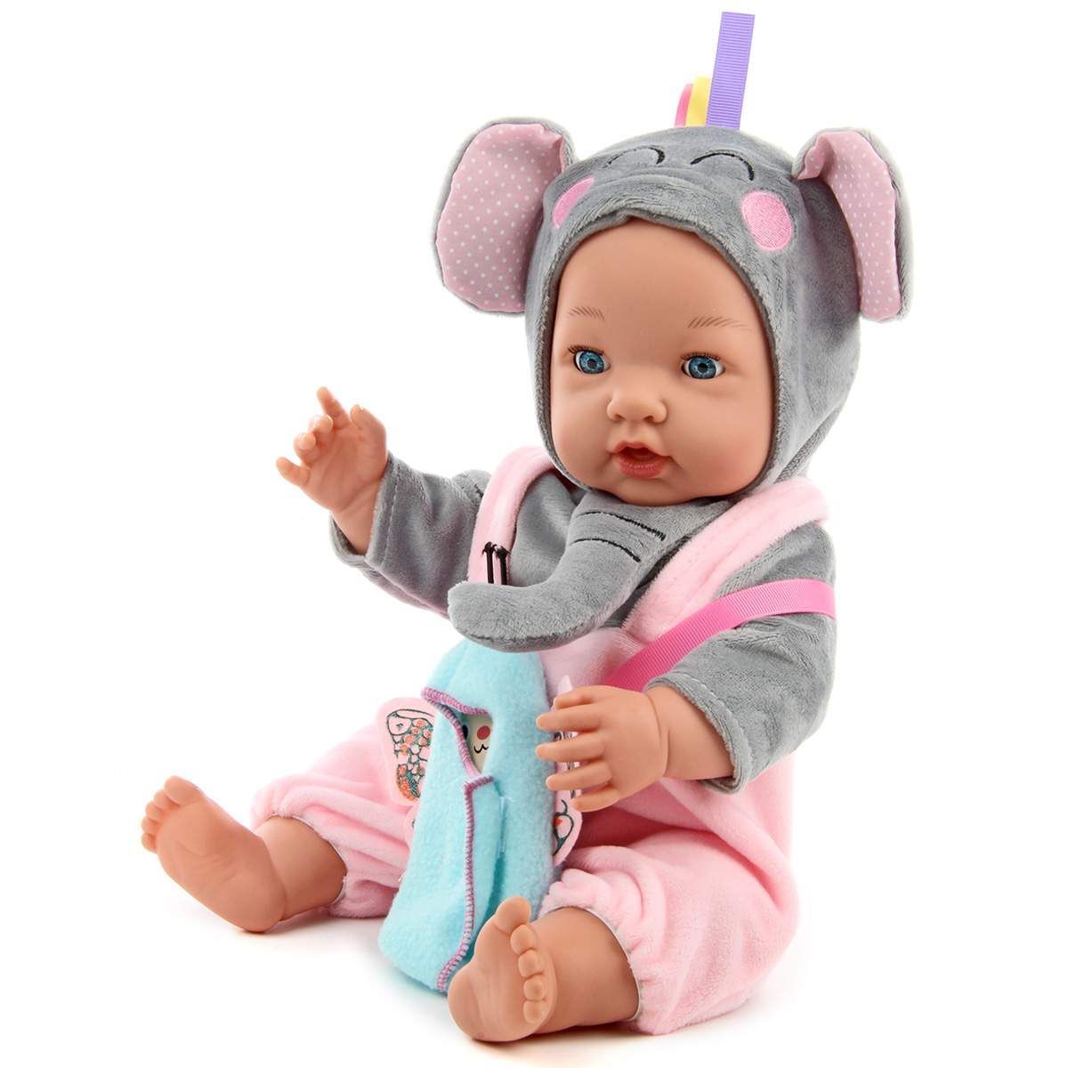 GENERICO - Muñeca Baby Genesis Modelo Elefante Y Hace PiPi