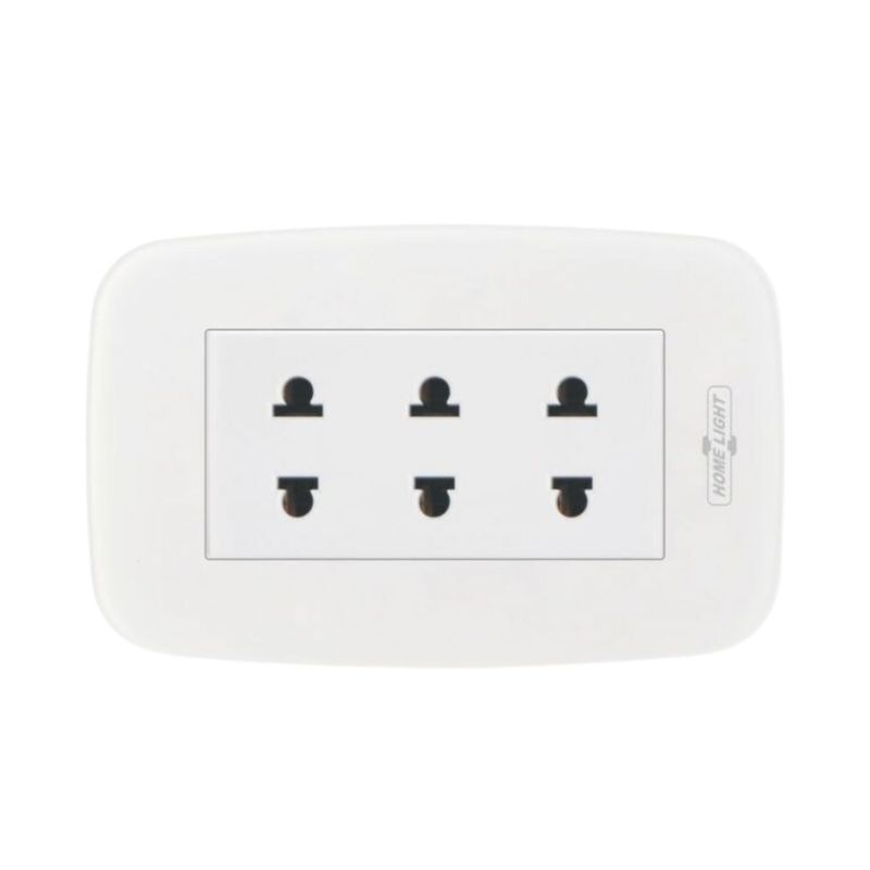 HOME LIGHT - Tomacorriente triple deluxe home light