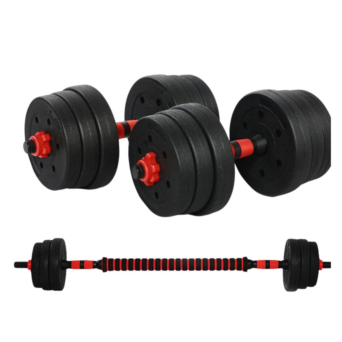 GENERICO - Juego de Mancuernas Ajustables de 20 kg, Convertibles