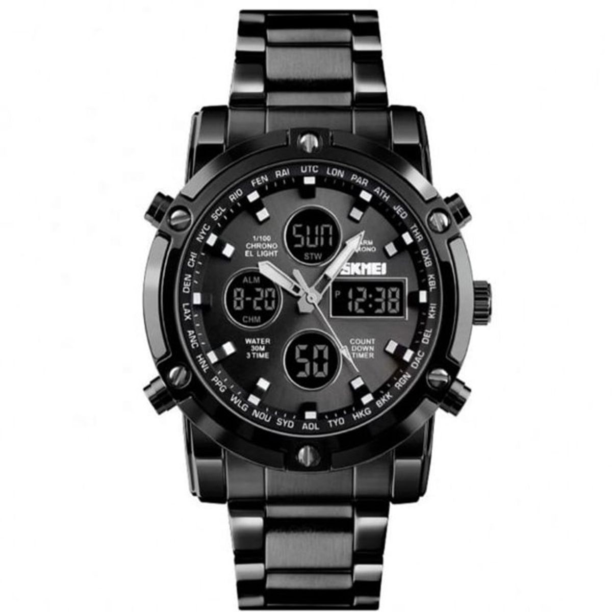 SKMEI - Reloj Digital Análogo SKMEI 1389 Resistente al agua