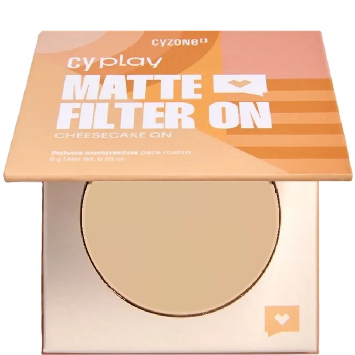 Cyzone - Polvos Compactos Matte Filter On CyPlay - Latte On