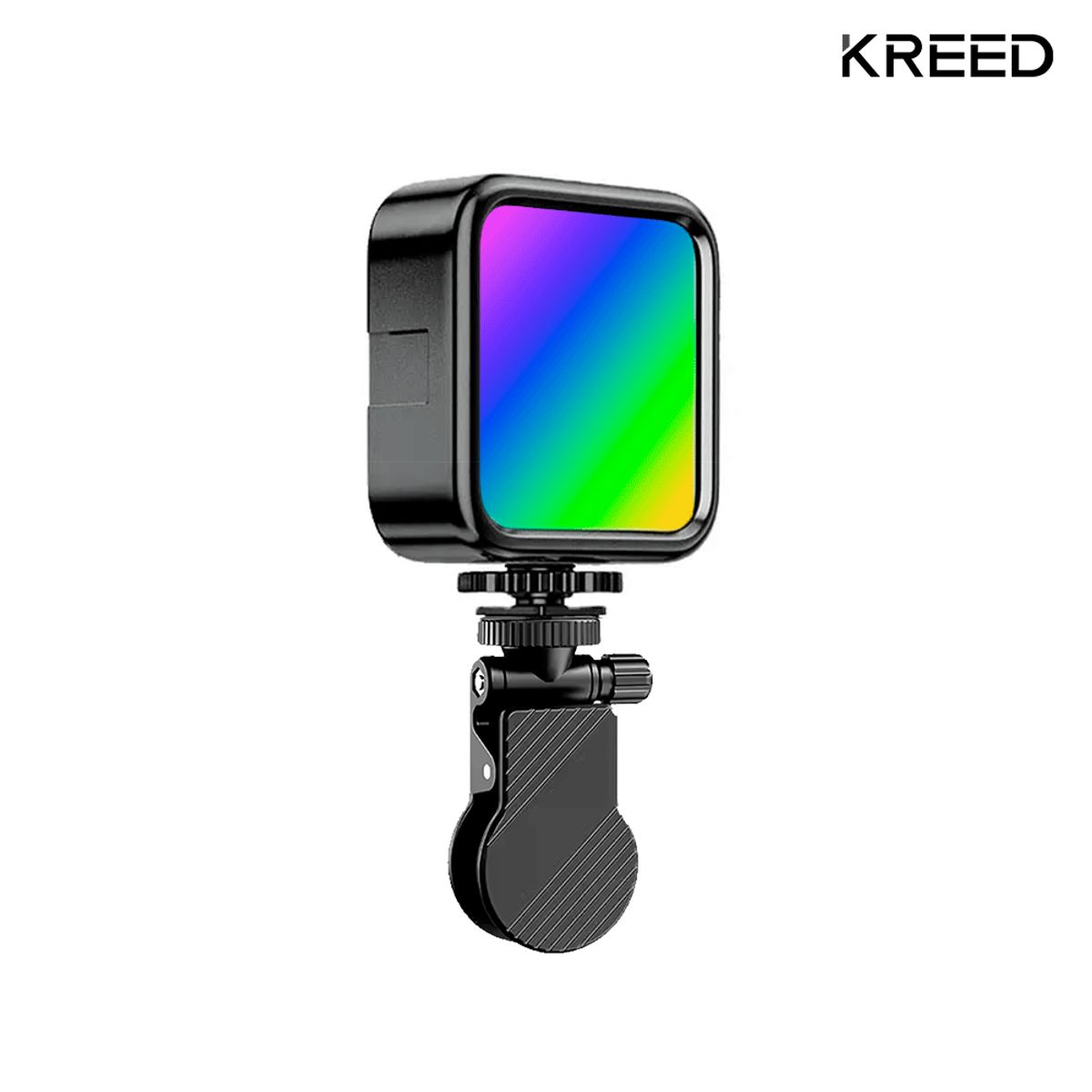 KREED - Luz LED RGB Recargable Selfie con Gancho para celular computadoras