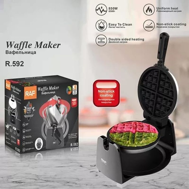 GENERICO - MAQUINA WAFFLERA MAKER GIRATORIO