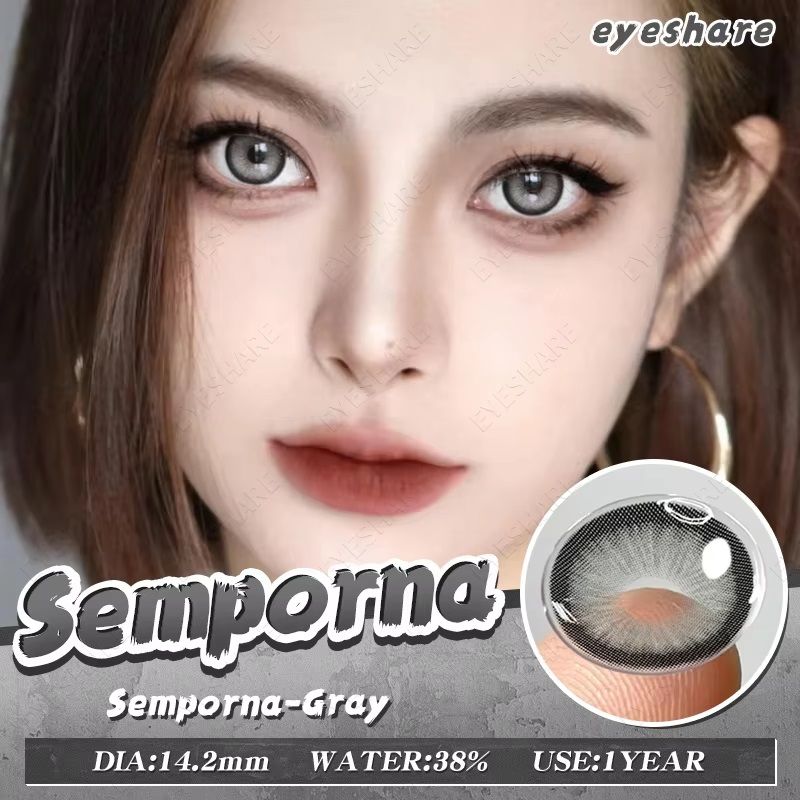 GENERICO - Lentes de contacto de colores EYESHARE - Color Gray - Gris