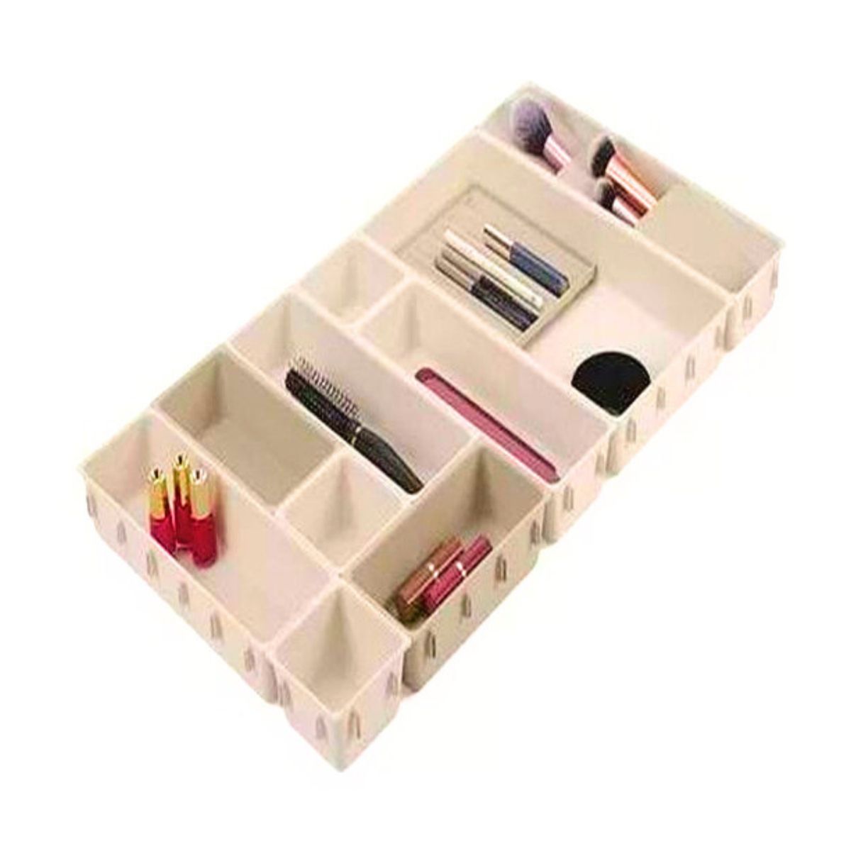 GENERICO - ORGANIZADOR DE CAJONES PRACTICO DE 10 PIEZAS PARA MAQUILLAJE PREMIUM