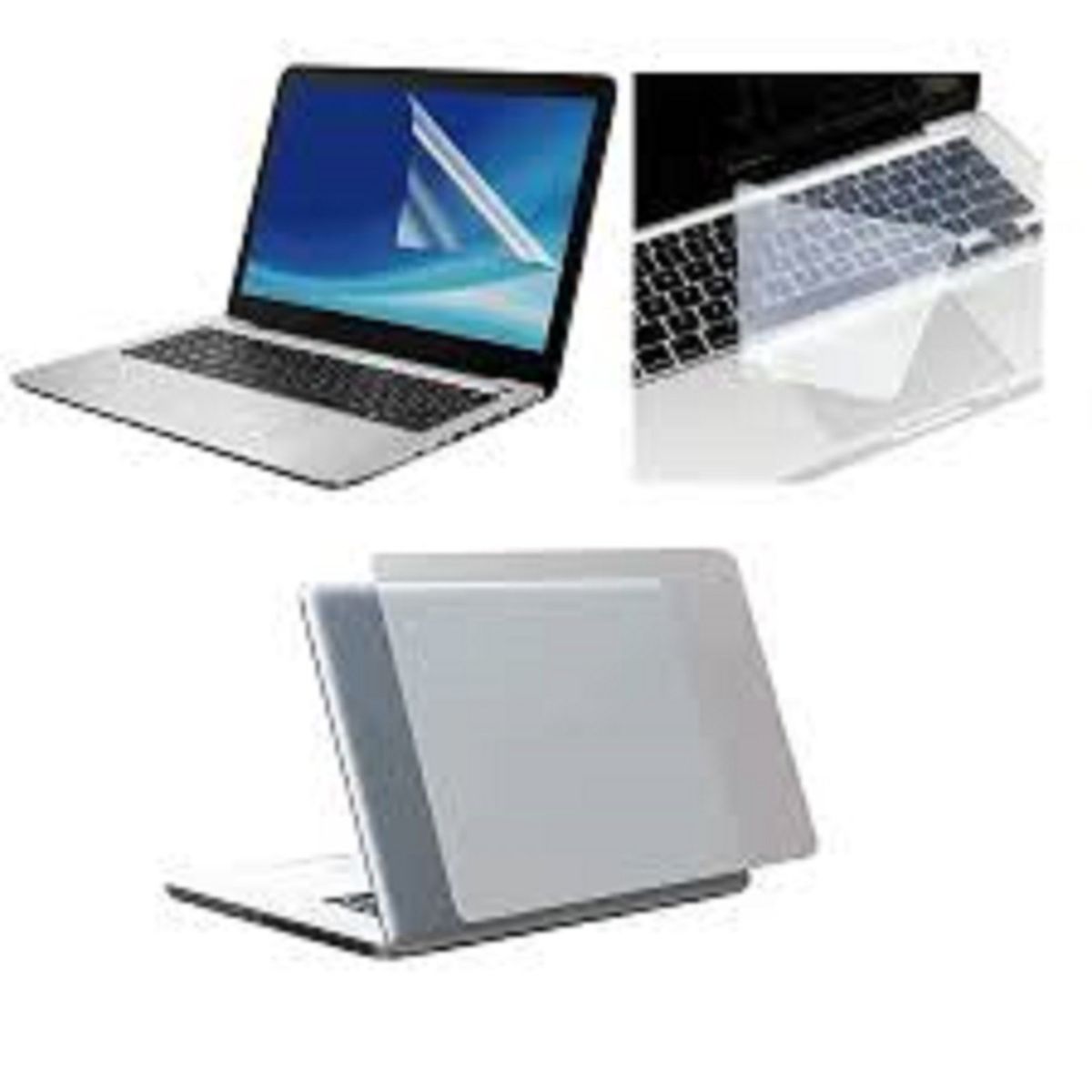 GENERICO - Combo Protector 3 en 1 para laptop teclado + pantalla + skin 14"