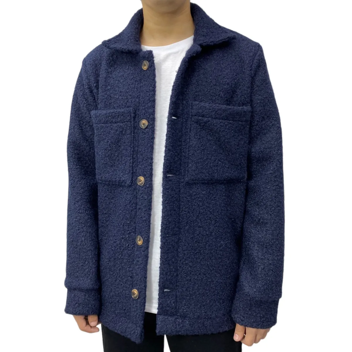 ABORIGEN - Casaca Teddy Azul de Hombre - Aborigen