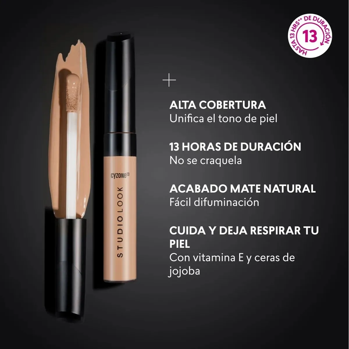 CYZONE - Corrector de Maquillaje Tono Claro Studio Look