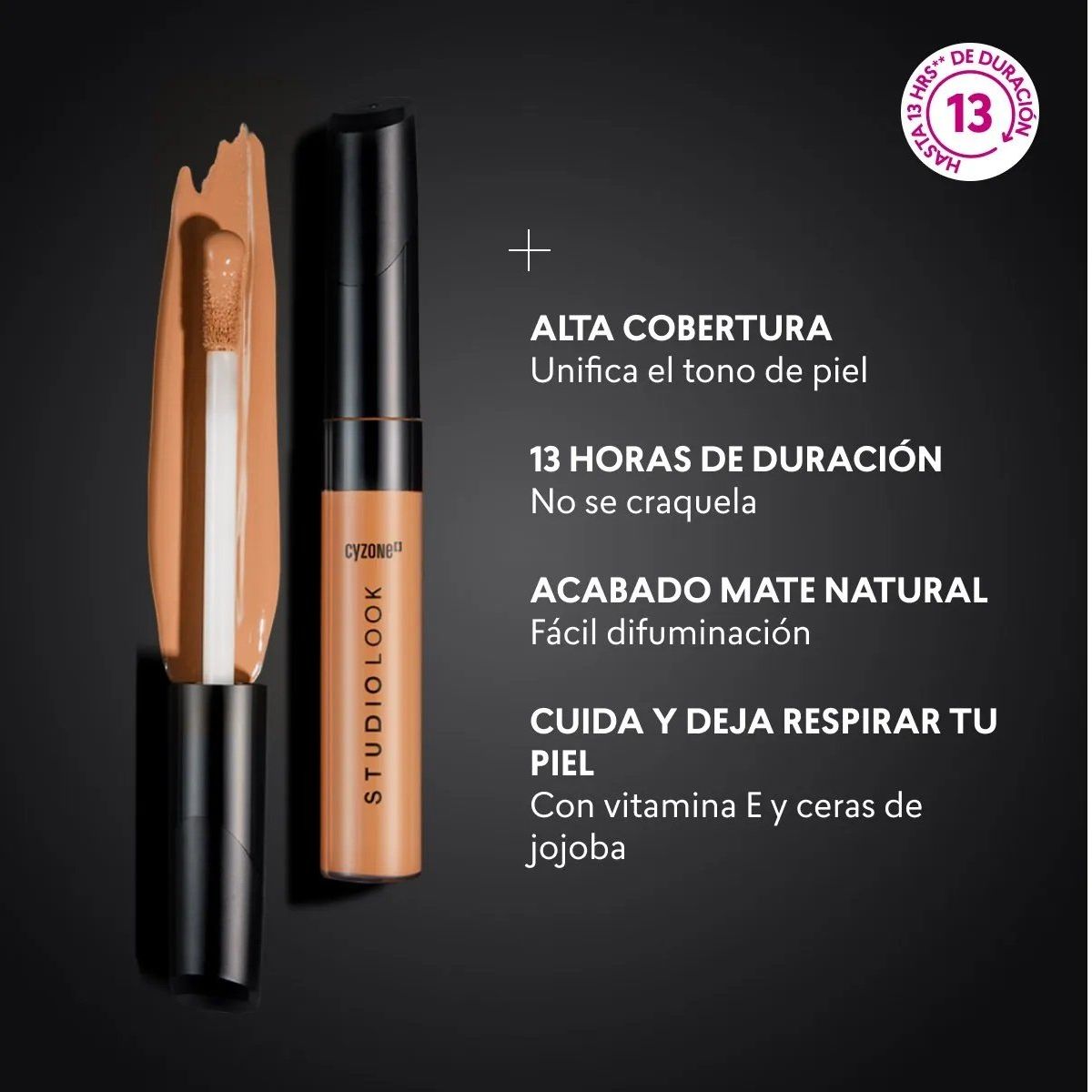 CYZONE - Corrector de Maquillaje  Tono Medio Studio Look
