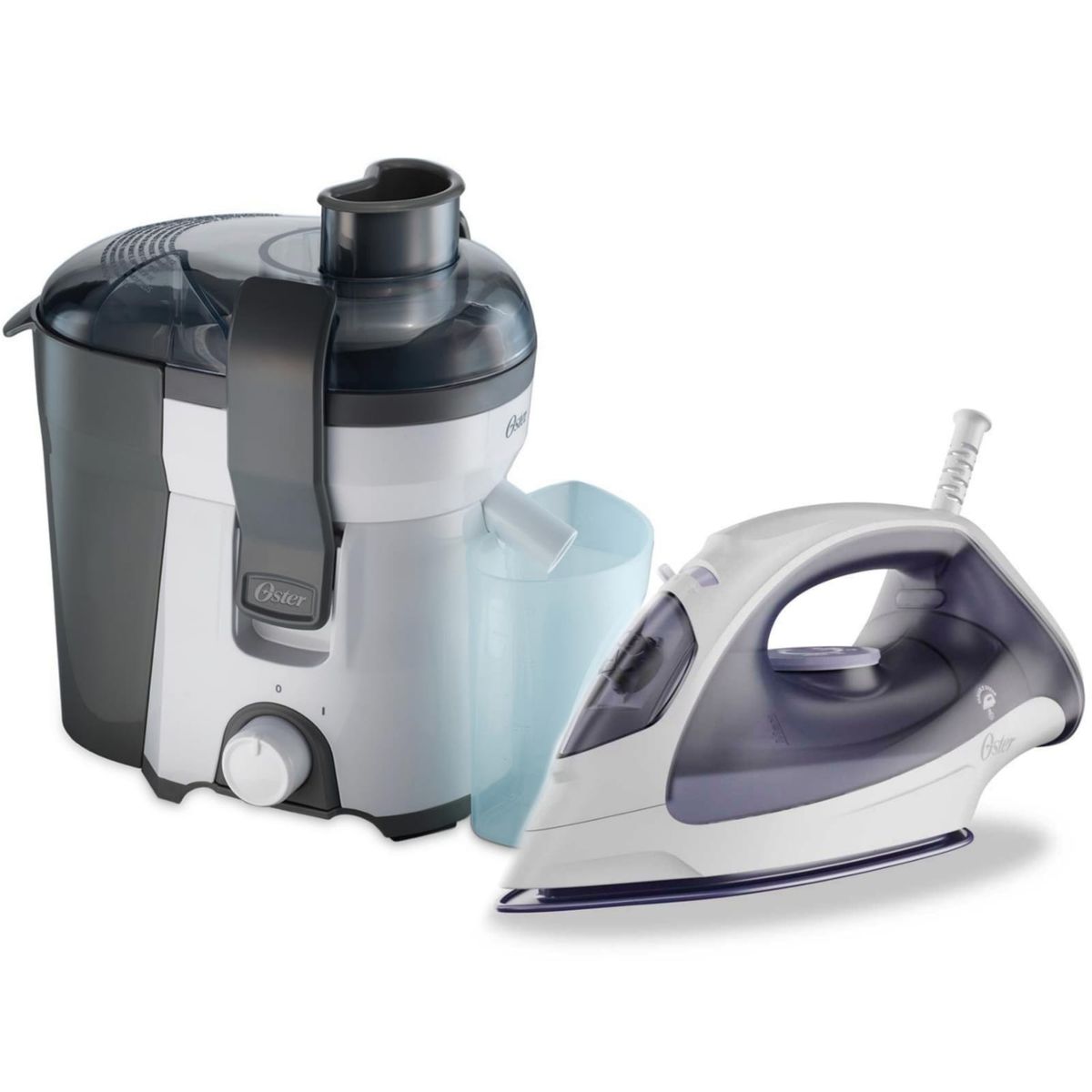 OSTER - COMBO OSTER Extractor de Jugos FPSTJE316W + Plancha vapor GCSTBS3802