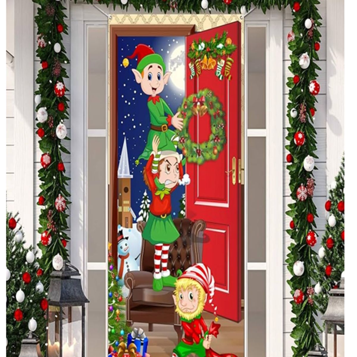 GENERICO - Funda Para Puerta tendencia navidad