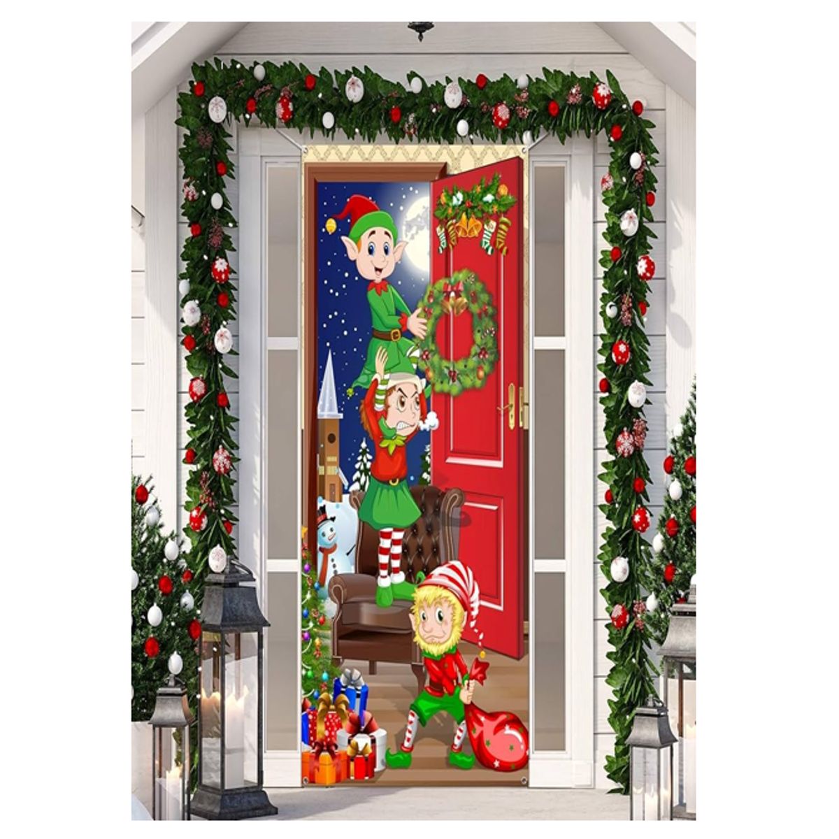 GENERICO - Funda Para Puerta tendencia navidad