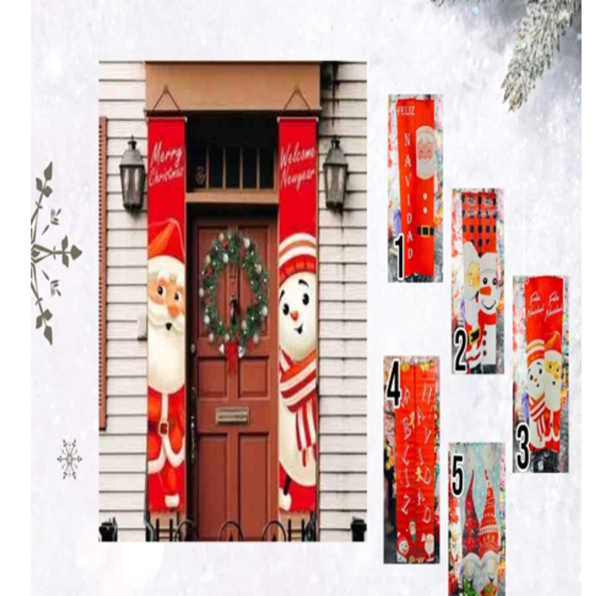 GENERICO - Funda Para Puerta tendencia navidad