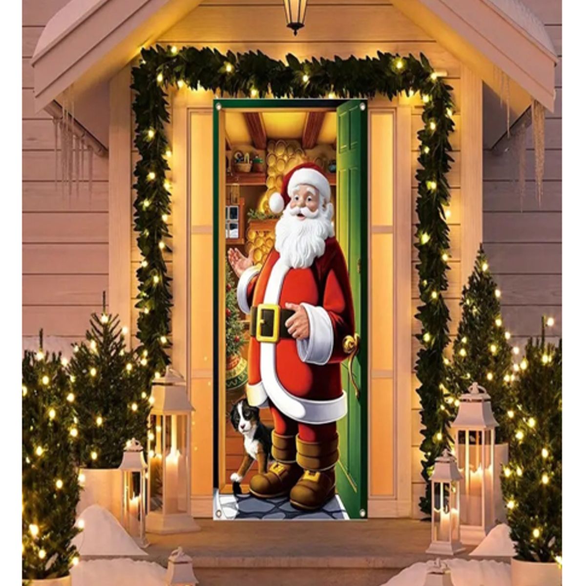 GENERICO - Funda Para Puerta tendencia navidad