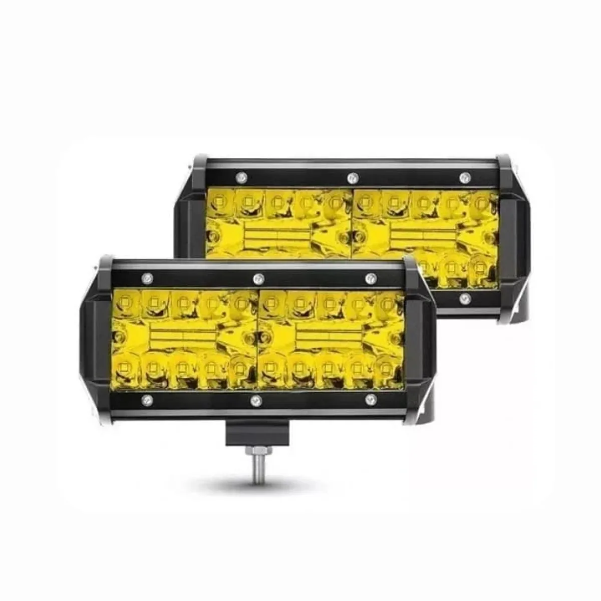 GENERICO - Barra de luz led 120w dual blanco y ambar 4funciones