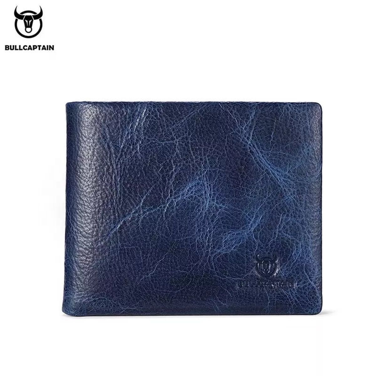 BULLCAPTAIN - Billetera de cuero para hombre Bullcaptain BQ 026