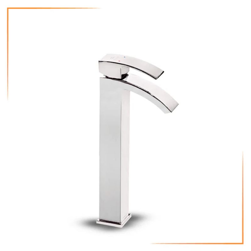 FRATELLI - Mezcladora Monocomando para Bowl en Bronce Cromado