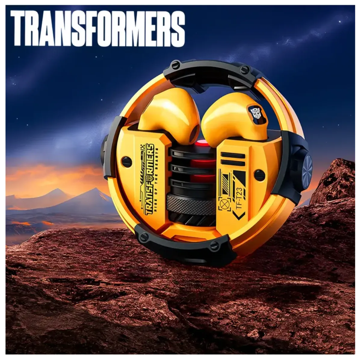TRANSFORMERS - Audífonos Bluetooth Transformers Edición Bumblebee TF-T23