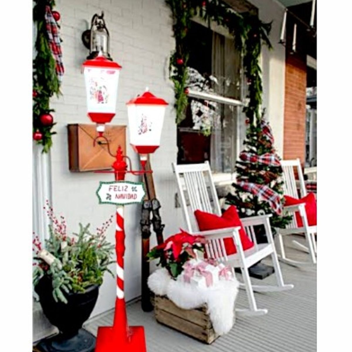 GENERICO - FAROL DE NAVIDAD  DE  1.80 CM  GRANDE Y DE CALIDAD