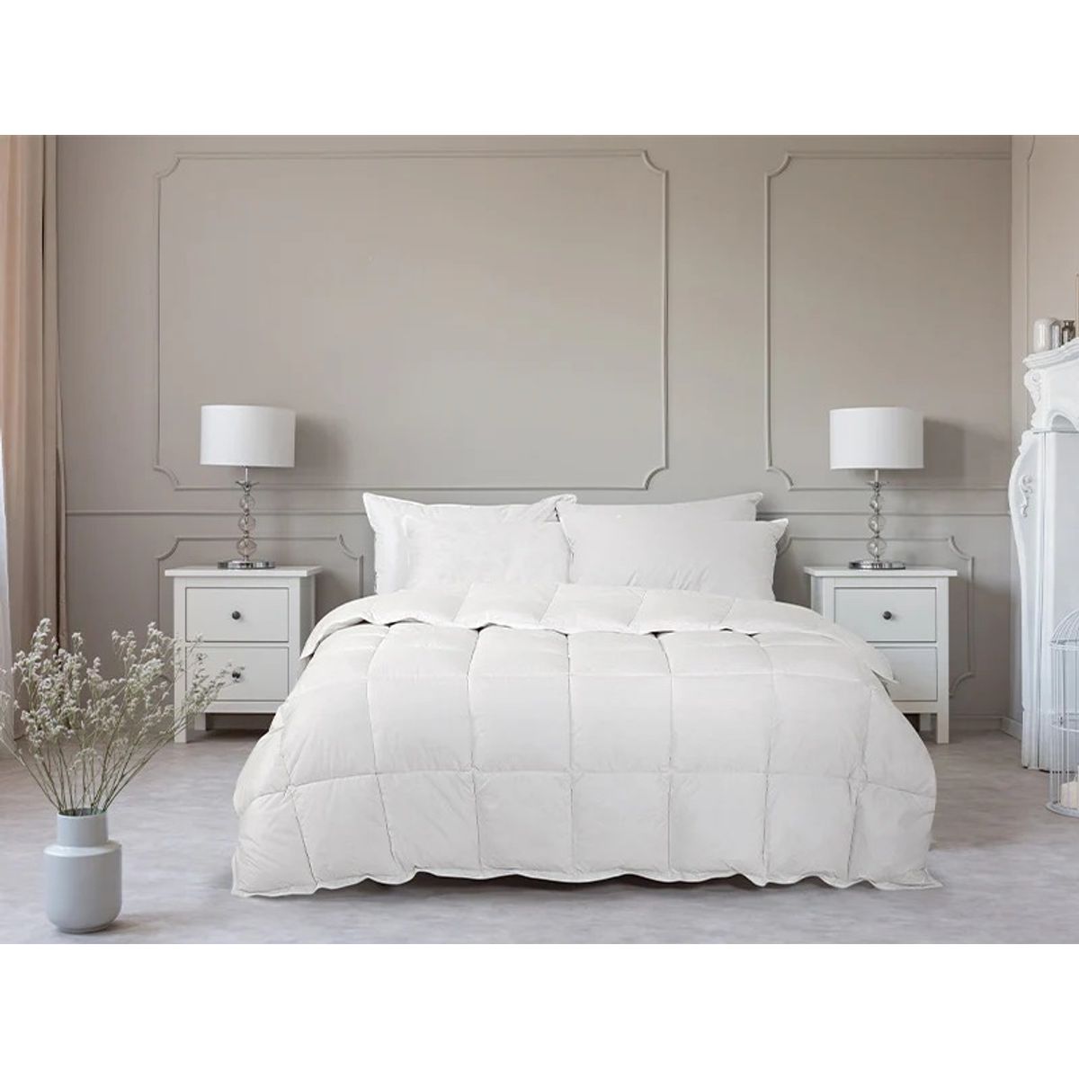 CASATEX - Edredón 100% Pluma De Ganso Queen + Fundas De Almohada