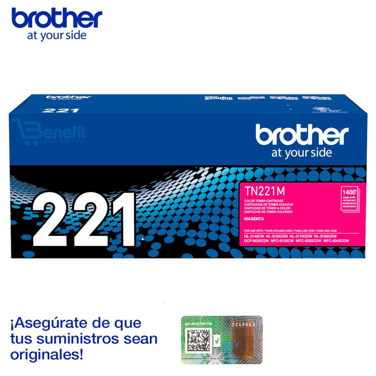 BROTHER - TONER BROTHER Tn-221 Magenta Hl3150CdnHl3170Cdw ORIGINAL