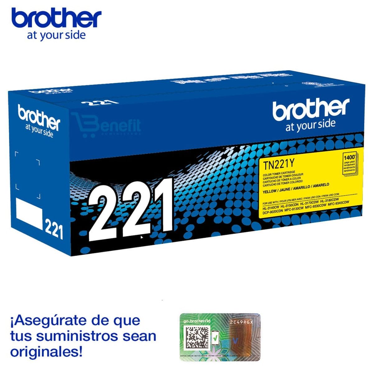 BROTHER - Toner Brother TN-221Y Yellow HL-3150/3170  Original