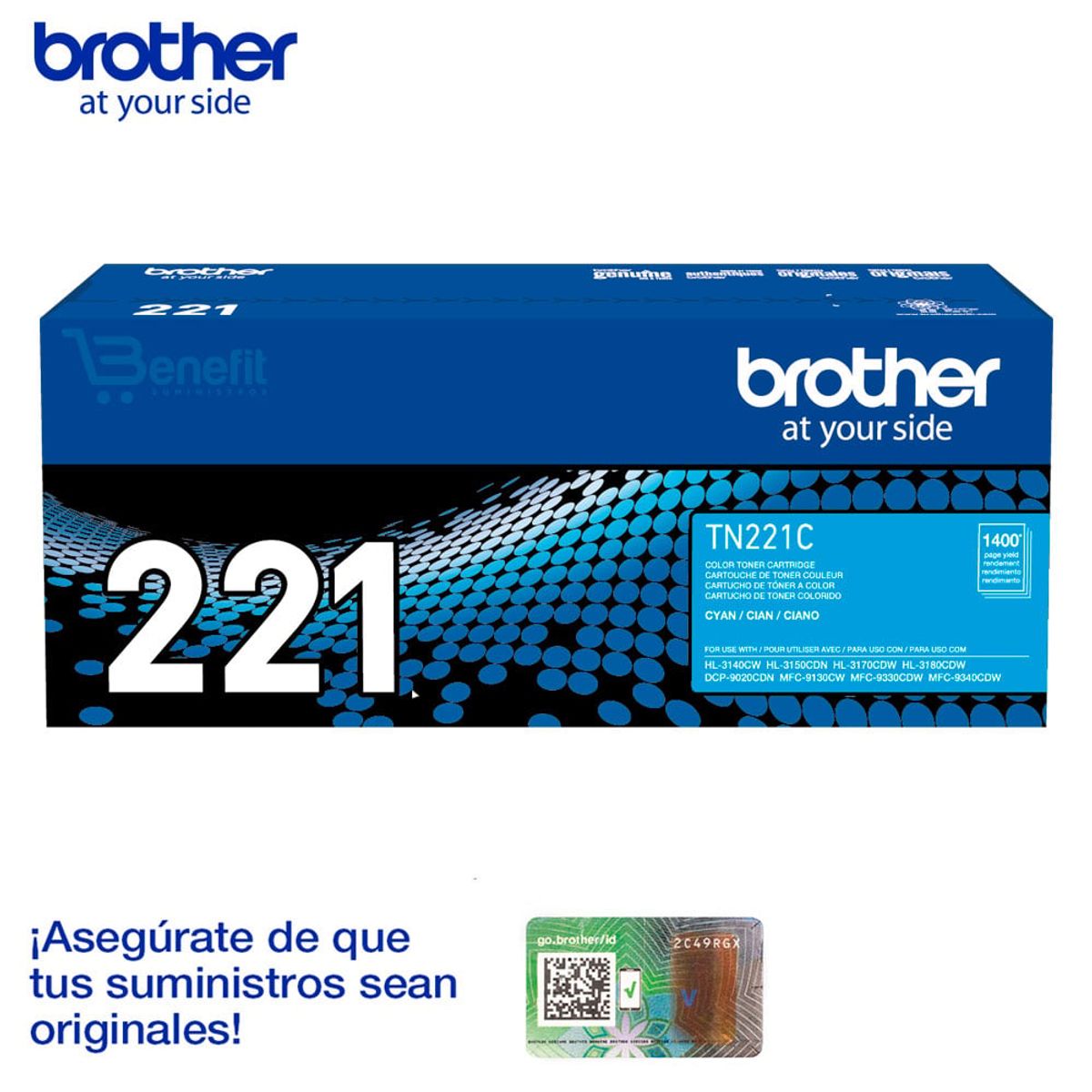 BROTHER - TONER BROTHER Tn-221 Cyan Hl3150CdnHl3170Cdw ORIGINAL