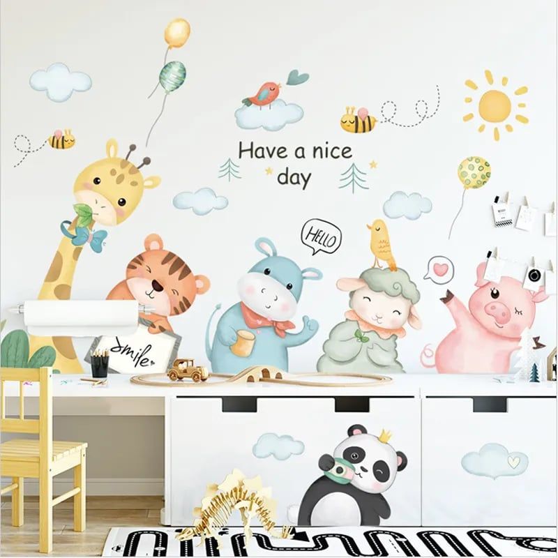 LITTLE BRU ACCESORIOS EXCLUSIVOS - Sticker vinil decorativo cuarto de bebé o niños Nice Day