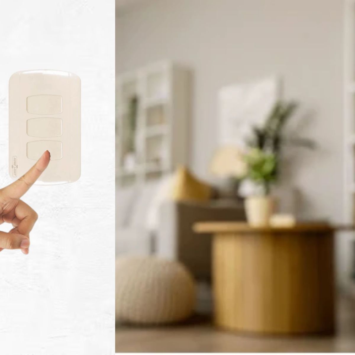 HOME LIGHT - Interruptor  triple clásico home light