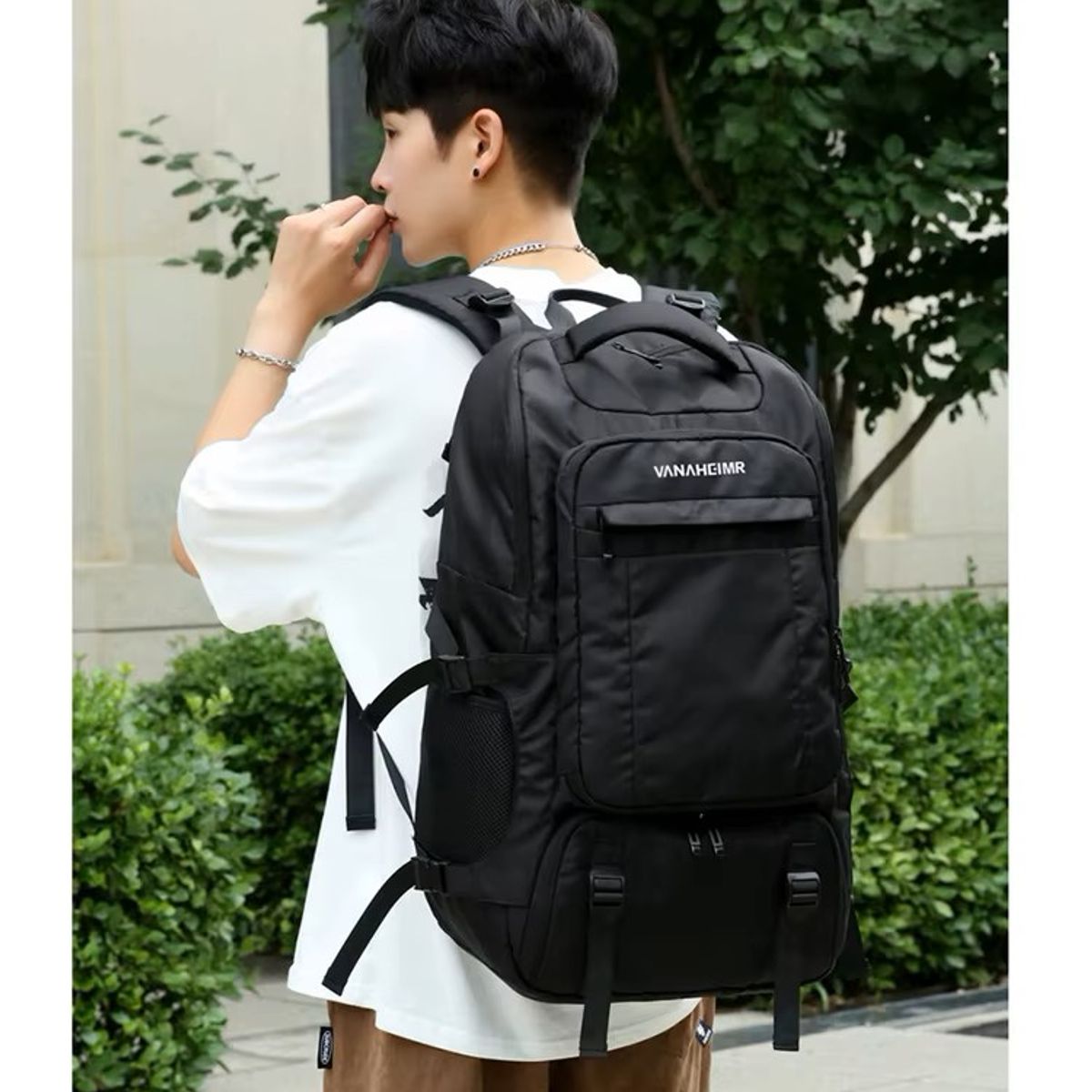 GENERICO - Makeway - Mochila de viaje campig XL - Negro