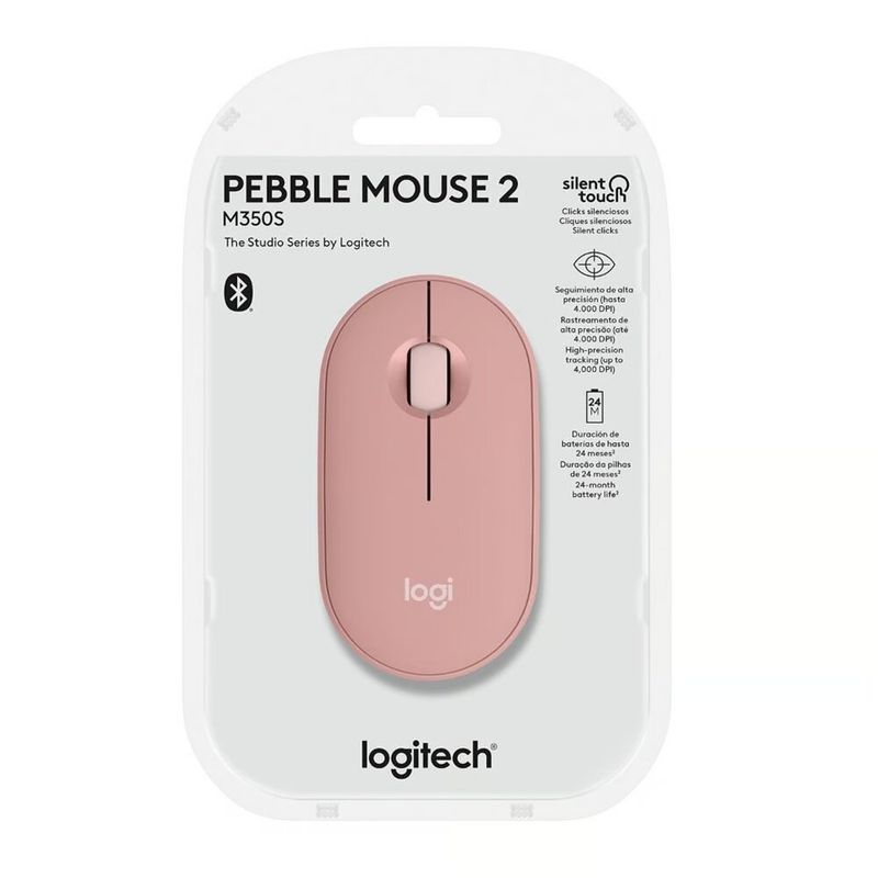 LOGITECH - MOUSE LOGITECH PEBBLE 2 M350S (910-007048) BLUETOOTH / WIRELESS ROSE
