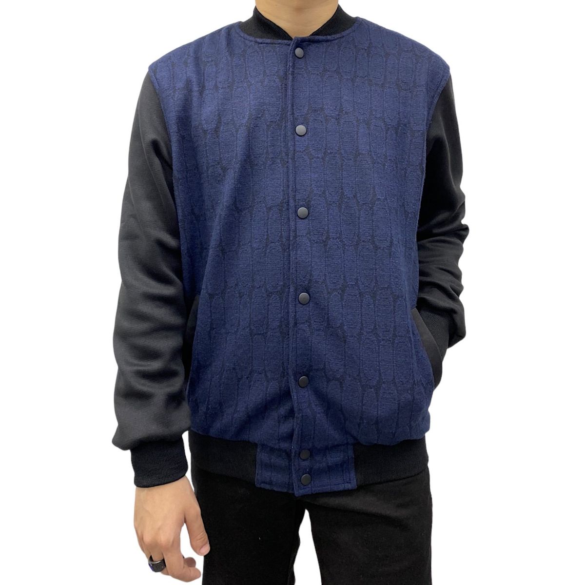 ABORIGEN - Casaca Bomber Chompera Azul de Hombre - Aborigen