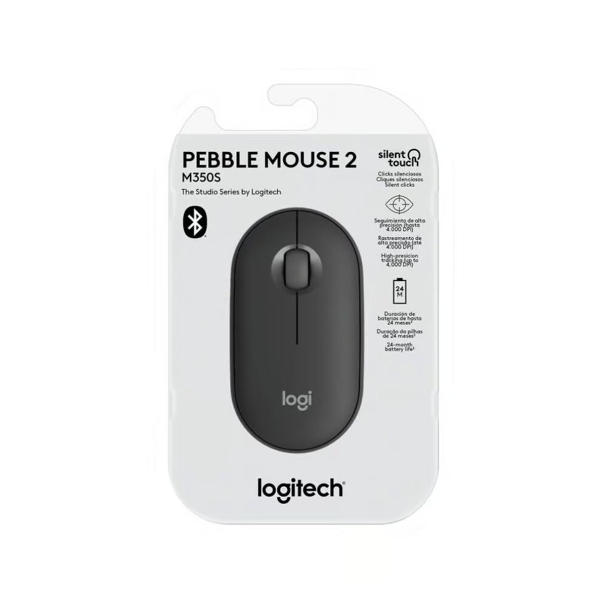 LOGITECH - MOUSE LOGITECH PEBBLE 2 M350S (910-007049) BLUETOOTH GRAPHITE