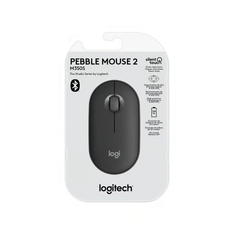 LOGITECH - MOUSE LOGITECH PEBBLE 2 M350S (910-007049) BLUETOOTH GRAPHITE