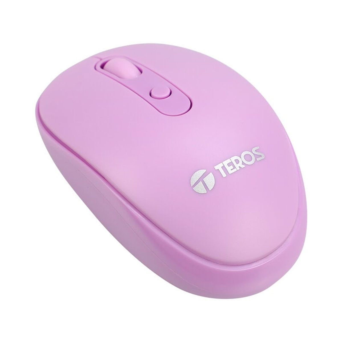 Teros - MouseINALAMBRICO Teros TE5075P, Color Purpura, 1600 DPI