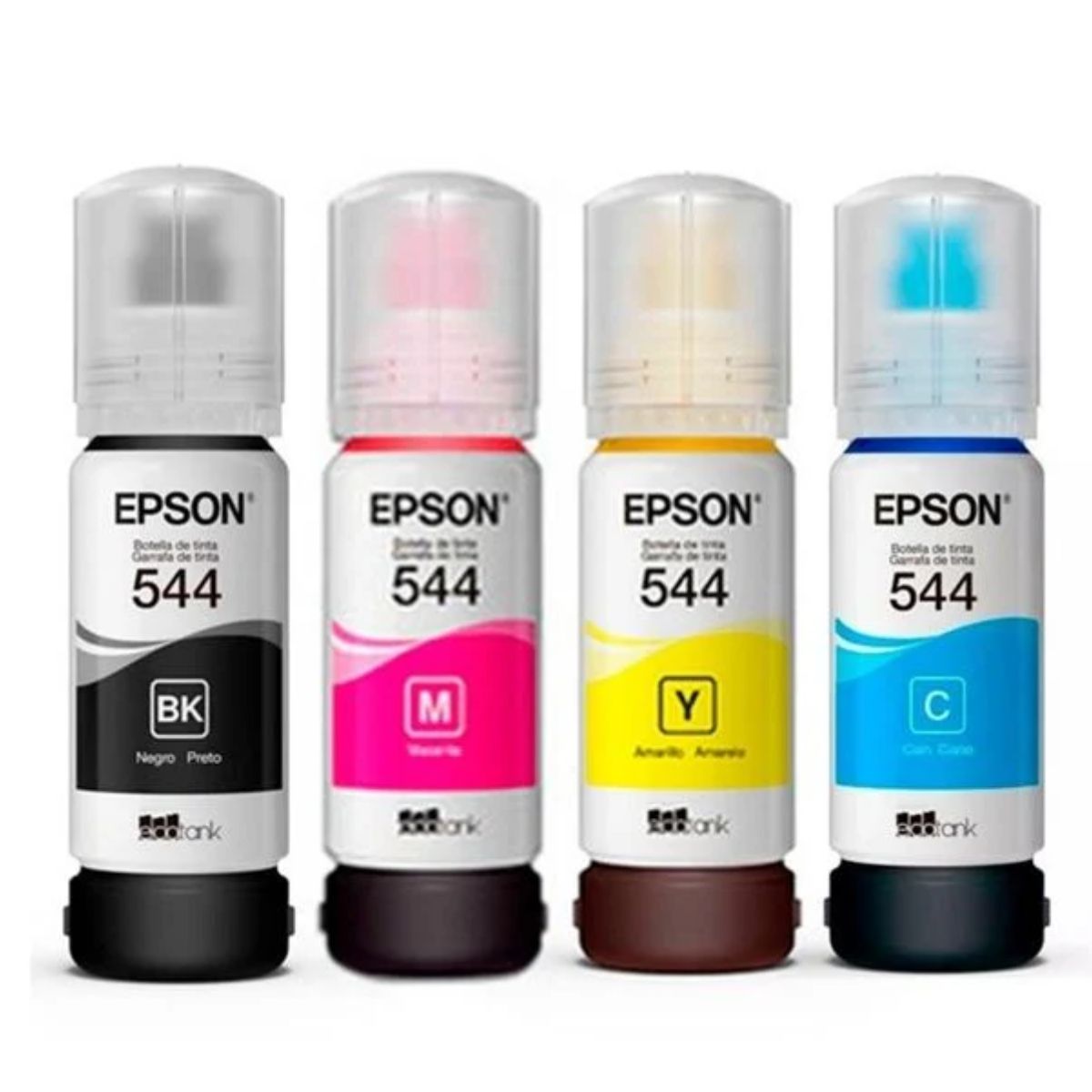 EPSON - Kit Tintas Epson T544 Original Cyan Magenta Yellow y Black
