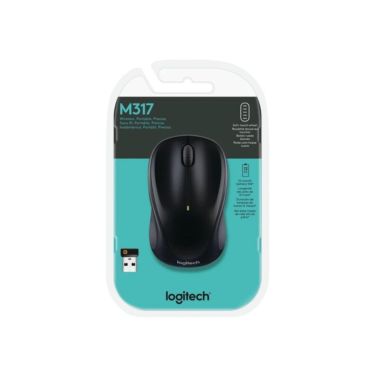 LOGITECH - MOUSE LOGITECH INALAMBRICO M317 910-003416 NEGRO