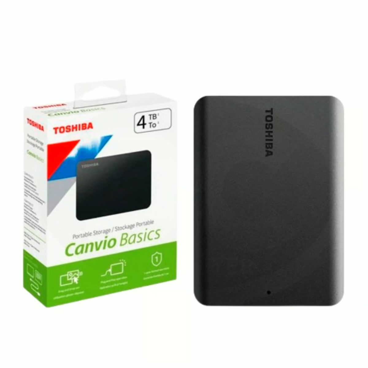 TOSHIBA - Disco Externo 4 TB TOSHIBA Canvio Basics USB 3.0