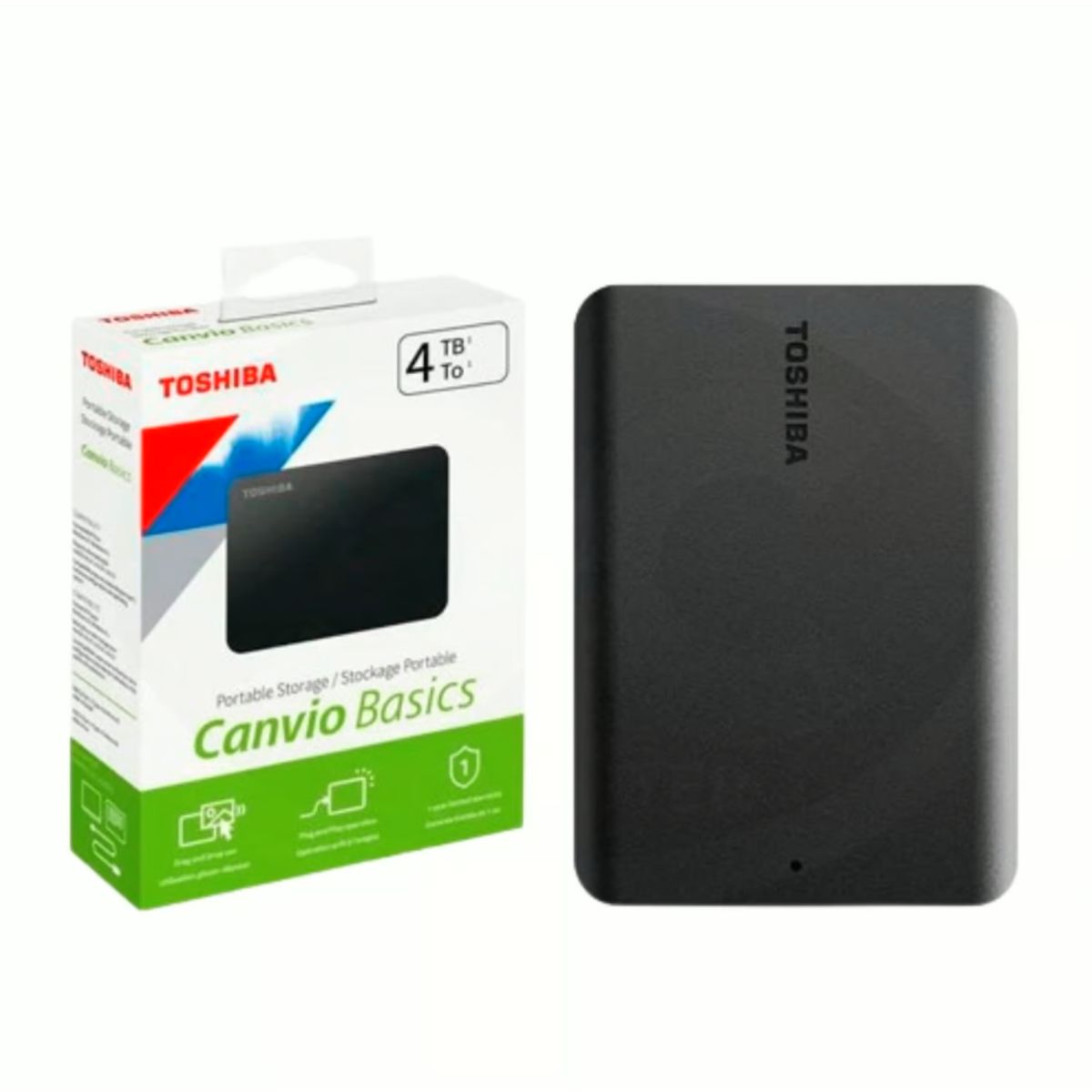 TOSHIBA - Disco Externo 4 TB TOSHIBA Canvio Basics USB 3.0