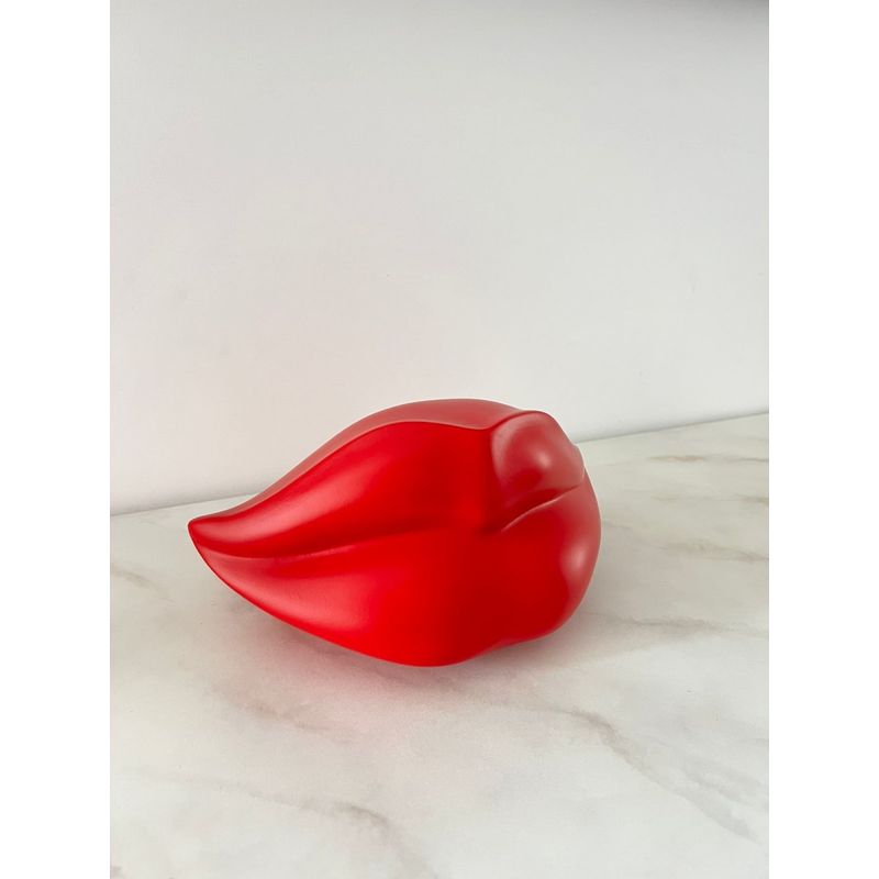 MAP DESIGN HOME - Adorno Labio Decorativo Red Lips 24x14x11 cm