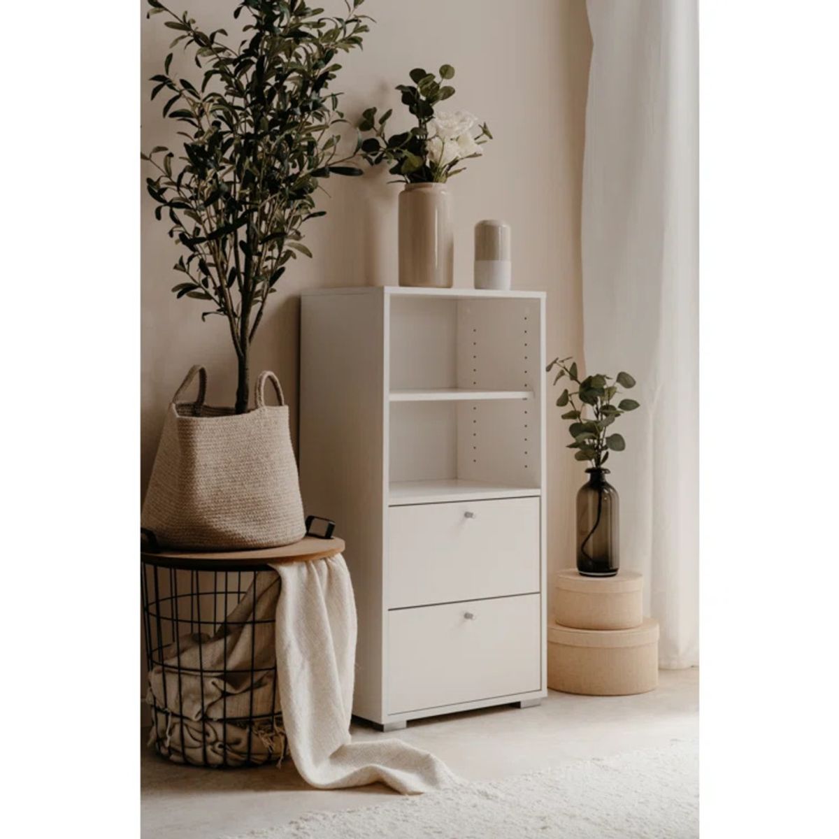 GENERICO - Estante Moderno Silfie Blanco RR MUEBLES