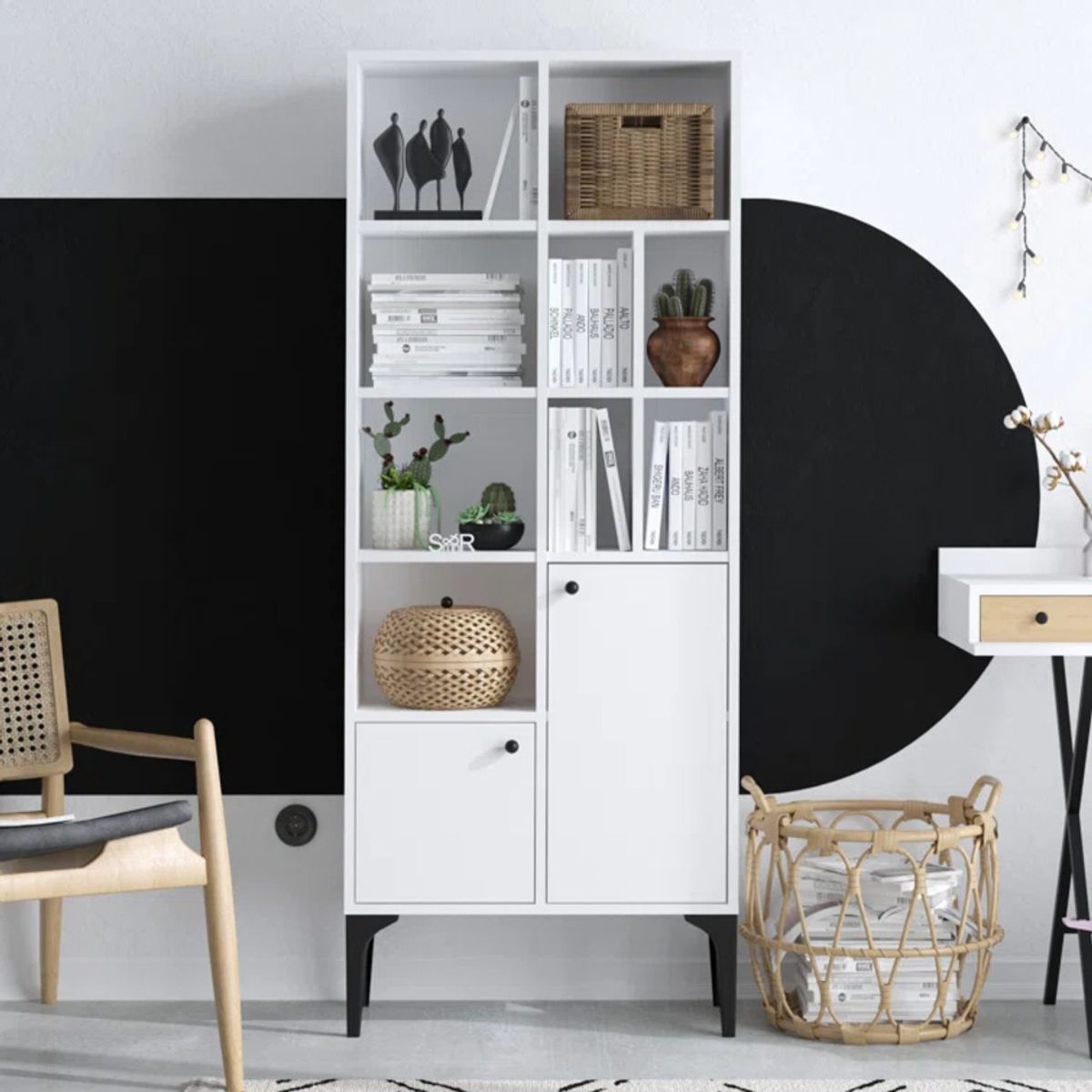 GENERICO - Estante Moderno Zenith Blanco RR MUEBLES