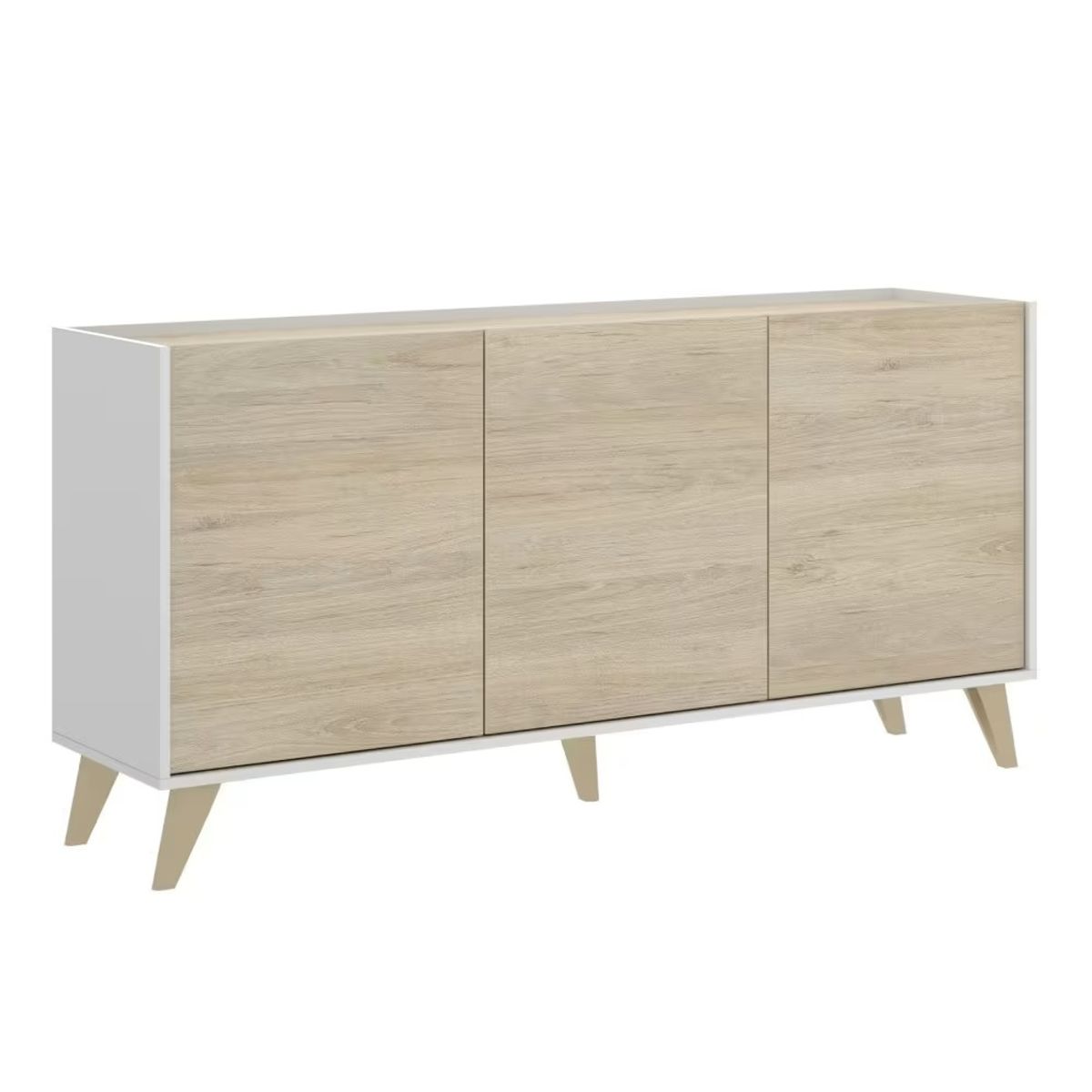 R&R MUEBLES - Aparador Minimalista Mae Duna con Blanco R&R MUEBLES