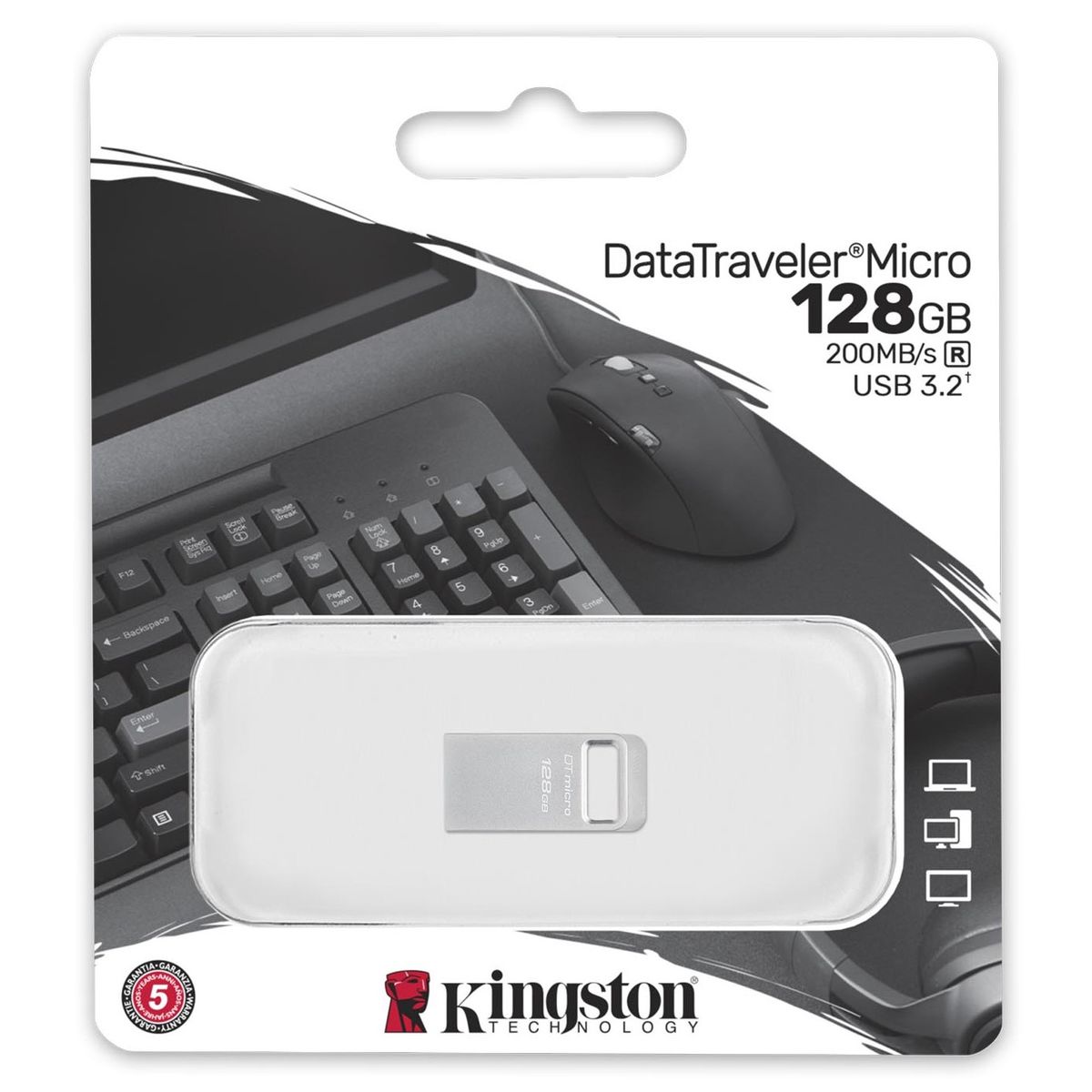 KINGSTON - Kingston 128GB DataTraveler 3.2 200 MB/s USB - DTMC3G2/128GB