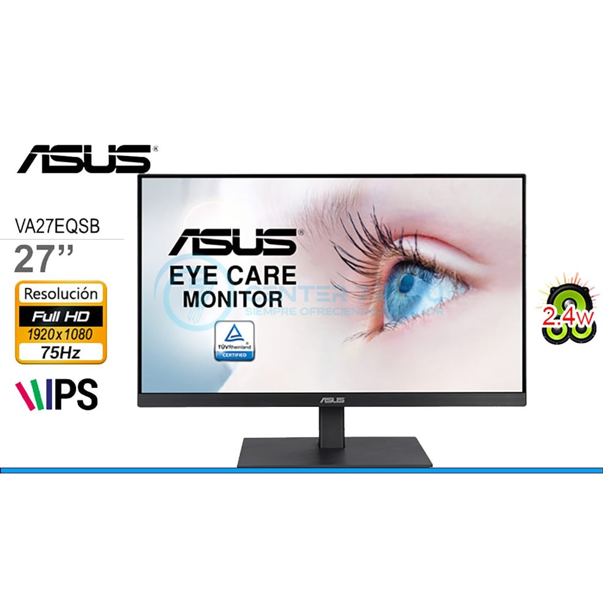ASUS - MONITOR ASUS 27 VA27EQSB FHD IPS 75HZ HDMI