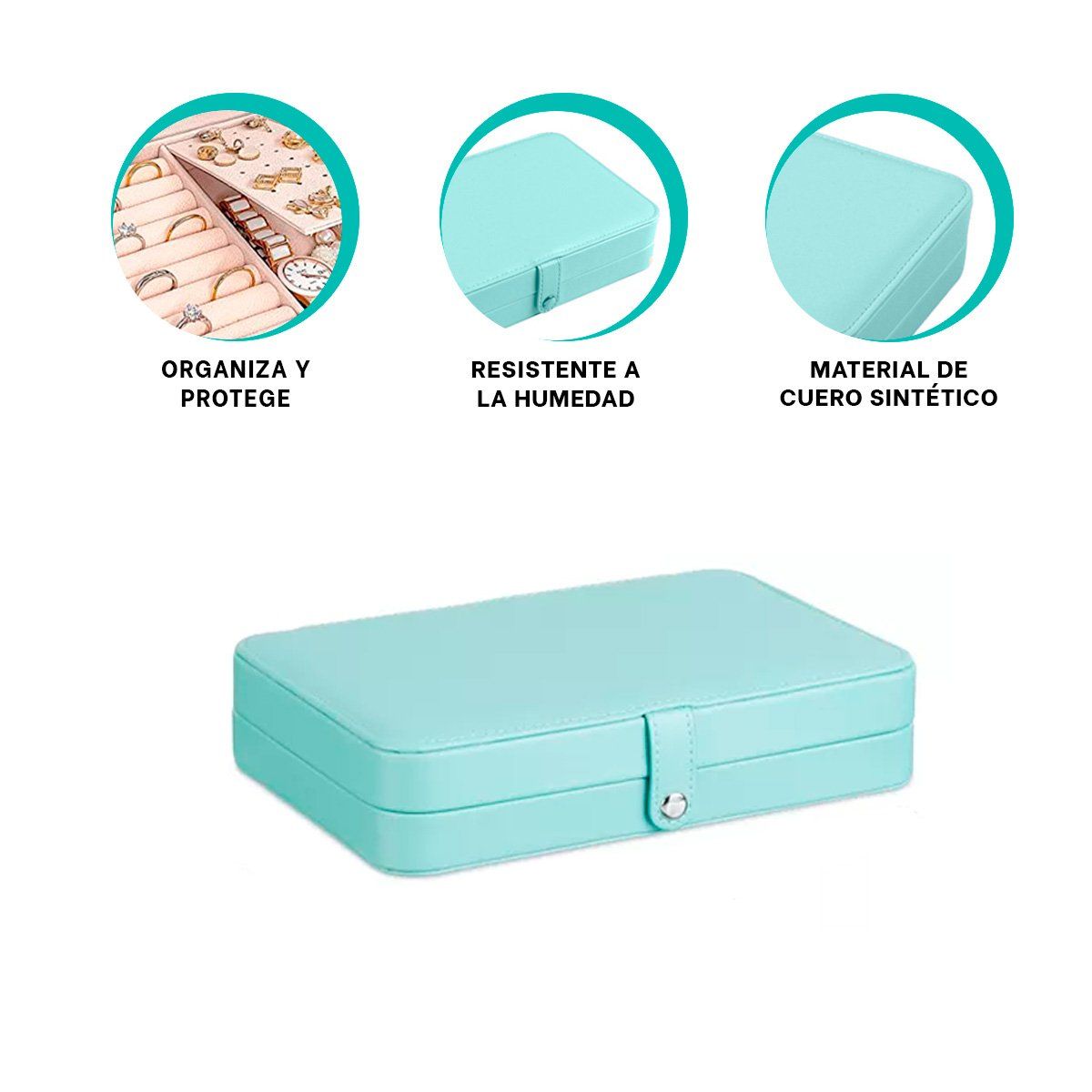 RYBIU IMPORT - Estuche muy Hermoso y Comodo en Celeste Y+Ligas de Regalo