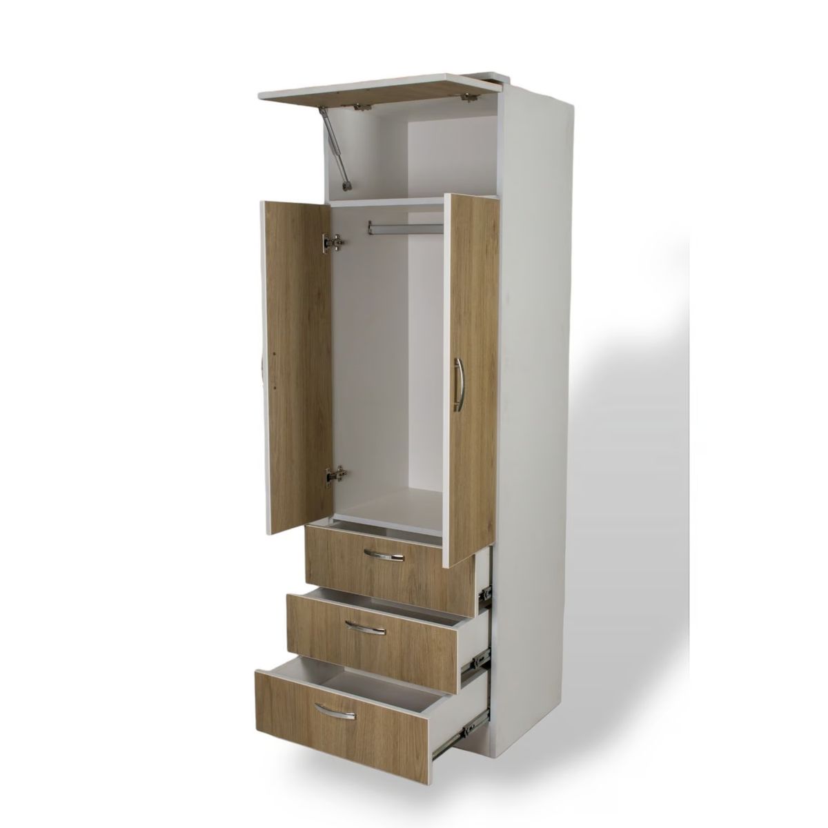 MUEBLES MACRUMO - Ropero de 60cm - Color Arena - Armado