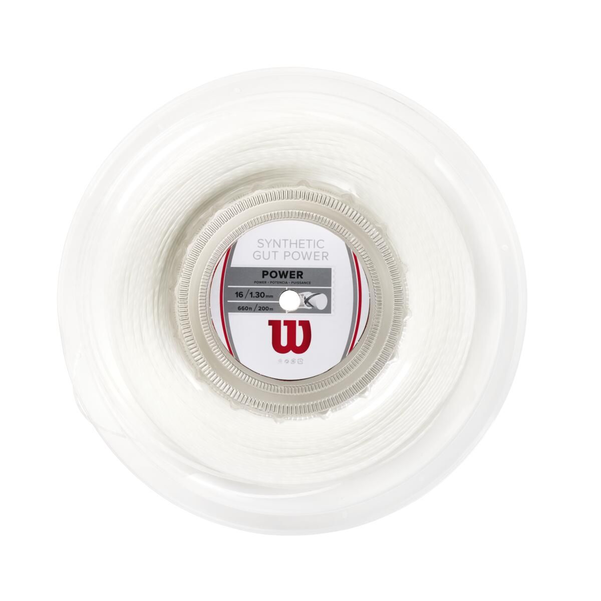 WILSON - Cuerda Synthetic Gut Power 16 Color Blanco - Wilson