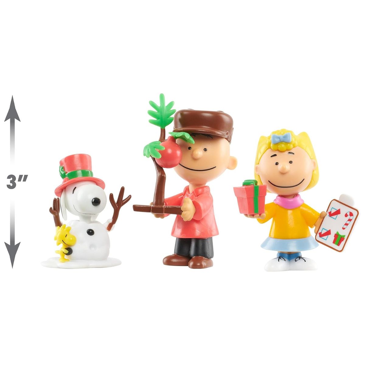 SNOOPY - Peanuts - Charlie Brown Snoopy y Sally - Figuras navideñas
