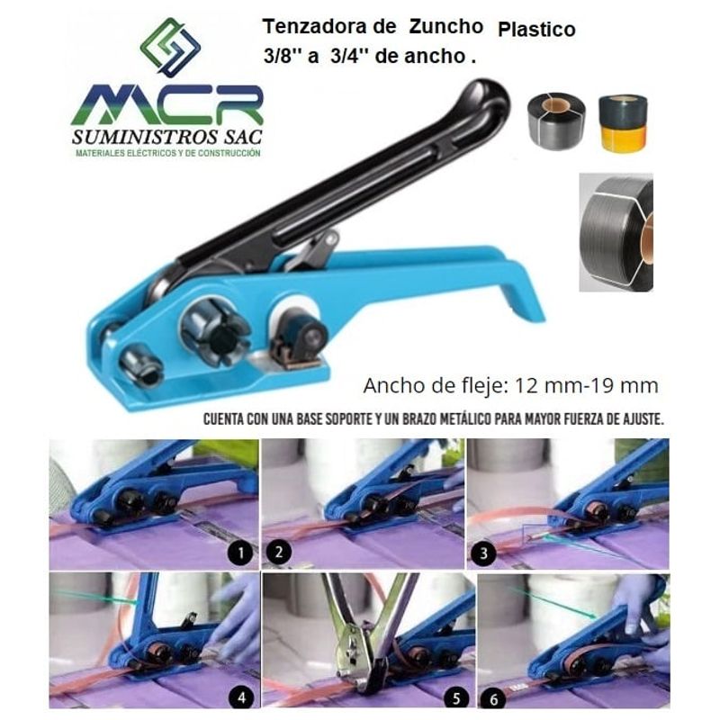 GENERICO - herramienta tenzor o Tenzadora de Zuncho de plastico desde 38 - 34